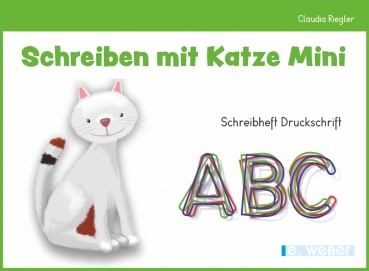 Schreiben mit Katze Mini - Schreibheft Druckschrift für Kinder mit Deutsch als Zweitsprache